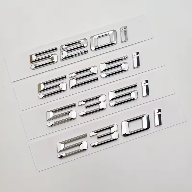 Rear Trunk Letter & Number Badge β Compatible with BMW 5 Series E60 2003β2010 (d & i)