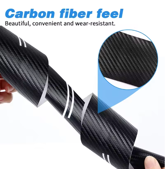 E90 Carbon Fiber Door Sill Protector β Entry Threshold Trim 4PCS (E9X 2005β2012, Pre-LCI & LCI)