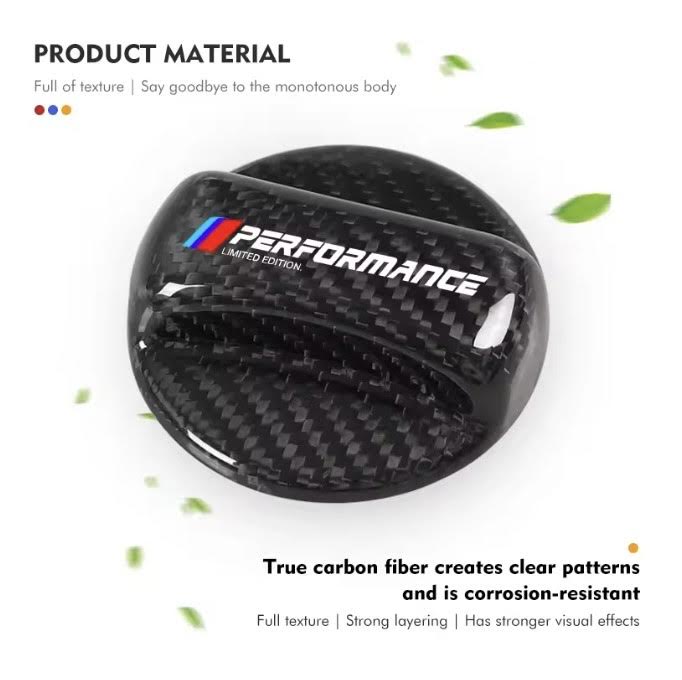 E90 Carbon Fiber Fuel Cap Cover – Sport Gas Tank Lid Trim (E9X 2005–2012, Pre-LCI & LCI)