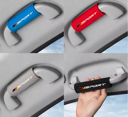 E60 Interior Roof Grab Handle Cover – Soft Armrest Protector 2pcs (E6X 2003–2010, Pre-LCI & LCI)