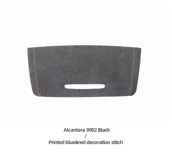 E90 Center Console Storage Cover Trim – Carbon Fiber / Alcantara (E9X 2005–2012, Pre-LCI & LCI)