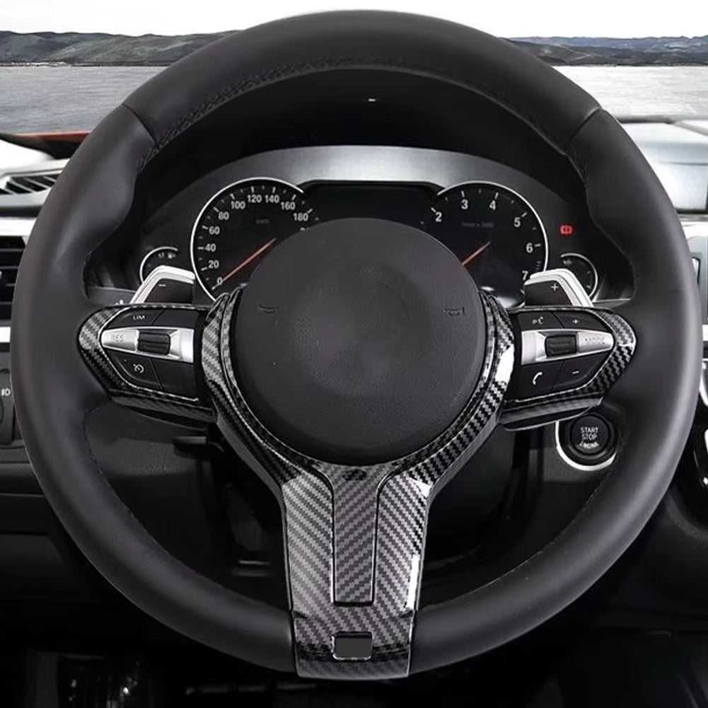 BMW F30 Carbon Fiber Style Steering Wheel Trim Cover