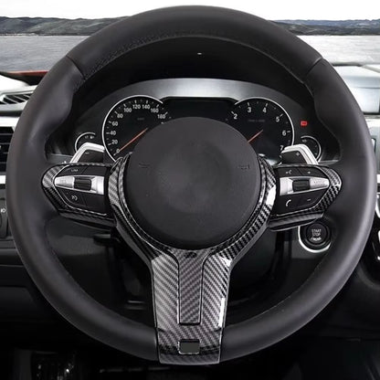 BMW F30 Carbon Fiber Style Steering Wheel Trim Cover