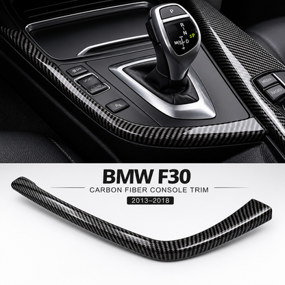 BMW F30 Center Console Side Trim Cover (2013–2018) – Carbon Look