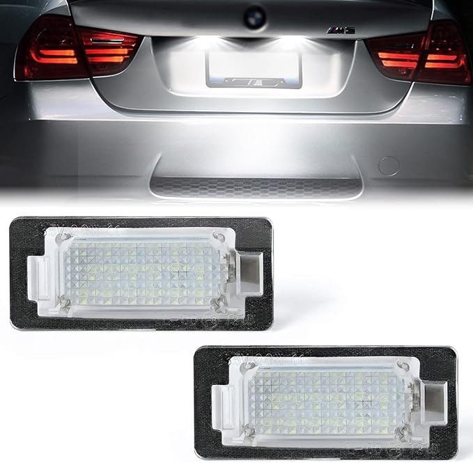 E90 Strong LED License Plate Light 2Pcs
