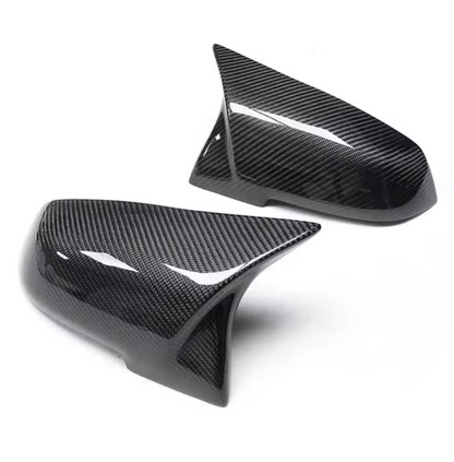 BMW F30 Mirror Caps – Gloss Black / Carbon Look | 2012–2019 | Pre-LCI & LCI
