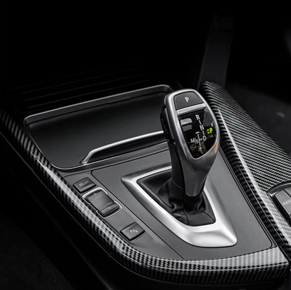 BMW F30 Center Console Side Trim Cover (2013–2018) – Carbon Look