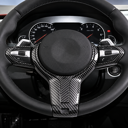 BMW F30 Carbon Fiber Style Steering Wheel Trim Cover