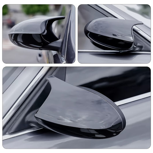 E60 Sport Mirror Covers – Gloss Black / Carbon Fiber (E6X 2003–2010, Pre-LCI & LCI)