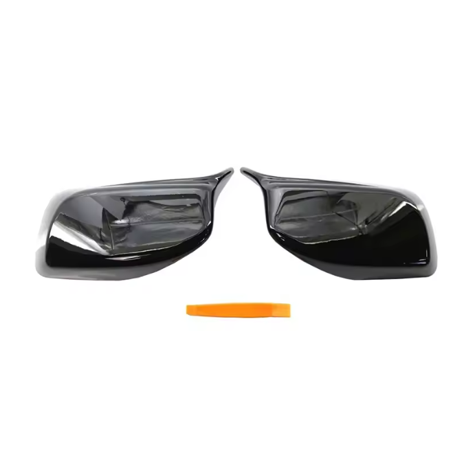 E60 Sport Mirror Covers – Gloss Black / Carbon Fiber (E6X 2003–2010, Pre-LCI & LCI)