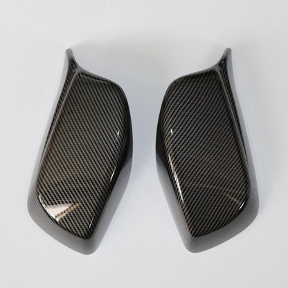 E60 Sport Mirror Covers – Gloss Black / Carbon Fiber (E6X 2003–2010, Pre-LCI & LCI)