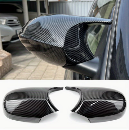 E90 “Batman” Mirror Covers – Sport Side Mirror Caps Pair (E9X 2005–2012, Pre-LCI & LCI)