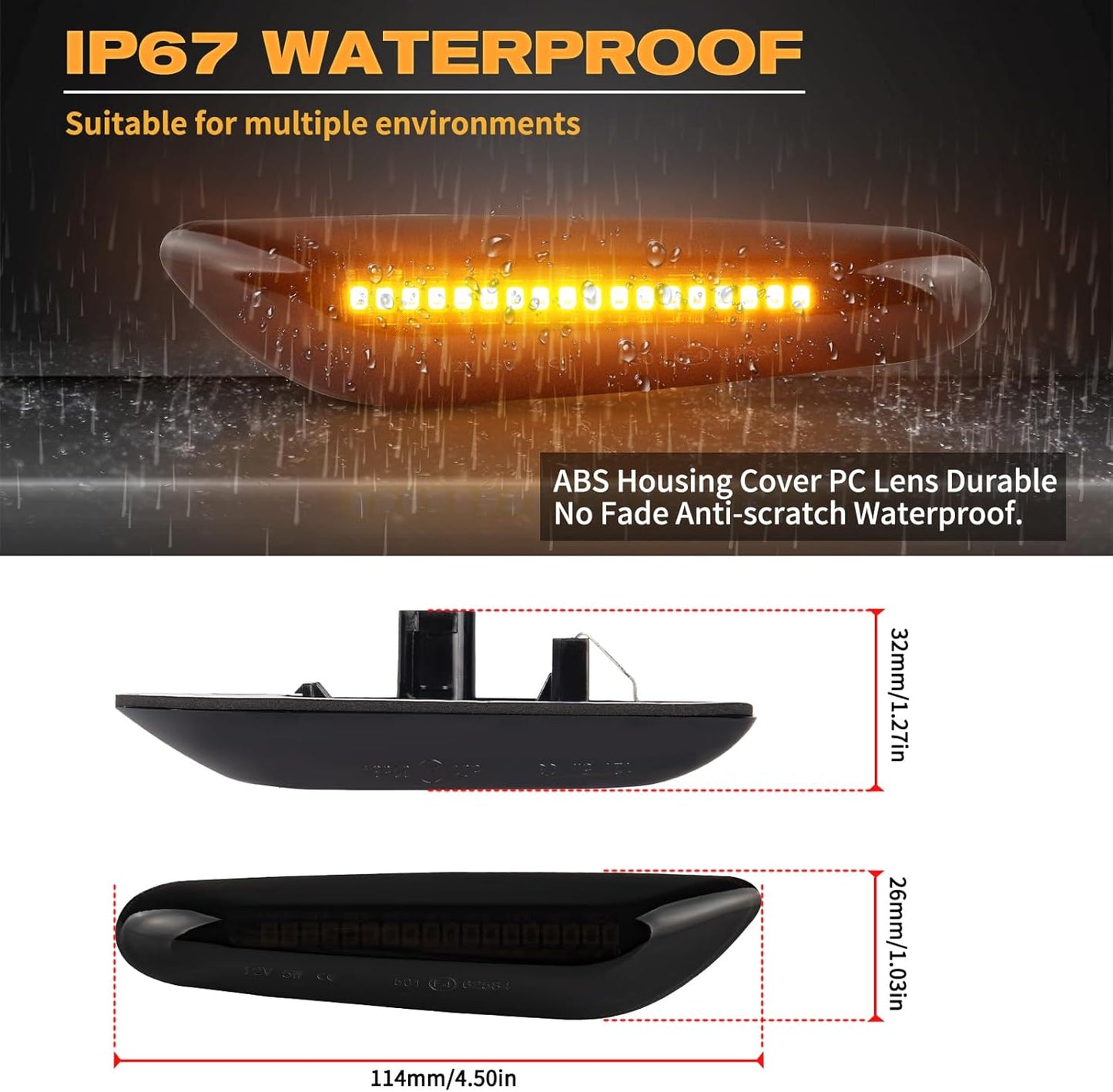 LED Indicator Side Indicator with Canbus Error Free for BMW E90 2005-2012