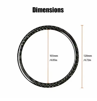 E90 Carbon Fiber Door Speaker Trim Rings – Interior Upgrade (E9X 2005–2012, Pre-LCI & LCI)