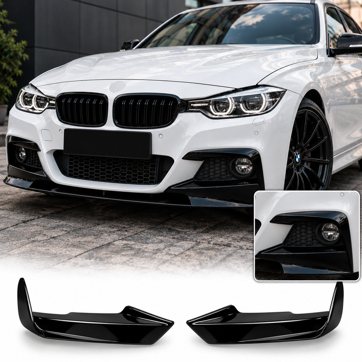 BMW F30/F31 M Sport Front Bumper Canards (2012–2019)