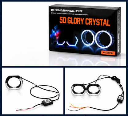 BMW E90  RGB LED Angel Eyes Shrouds – App Control & Dynamic Turn Signal (2005-2011)