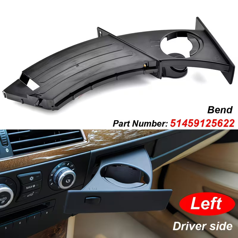 E60 Front Dashboard Cup Holder (Left / Right / Pair) – (E6X 2003–2010, Pre-LCI & LCI)