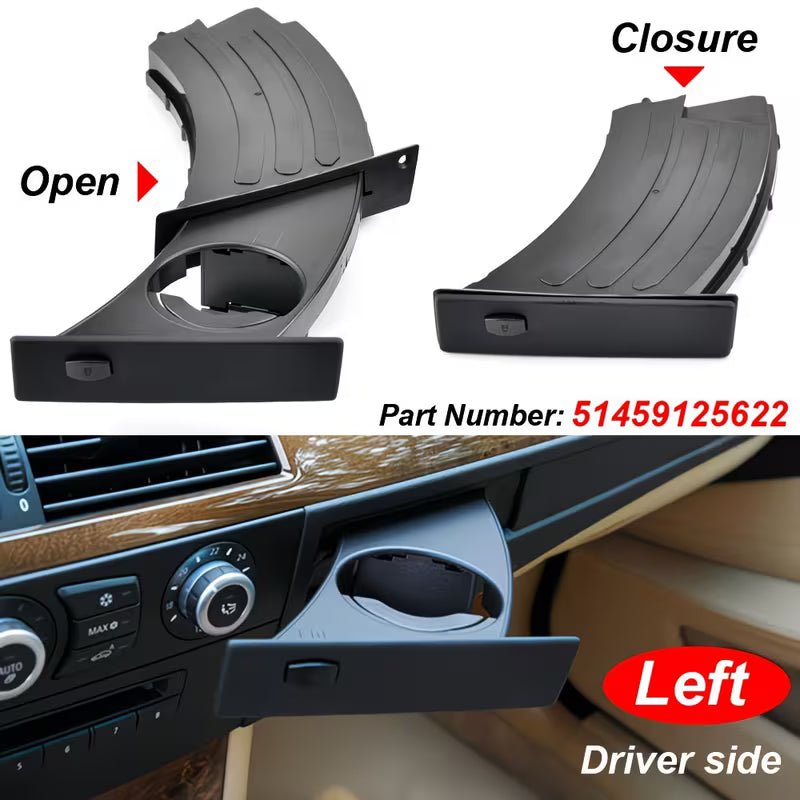 E60 Front Dashboard Cup Holder (Left / Right / Pair) – (E6X 2003–2010, Pre-LCI & LCI)