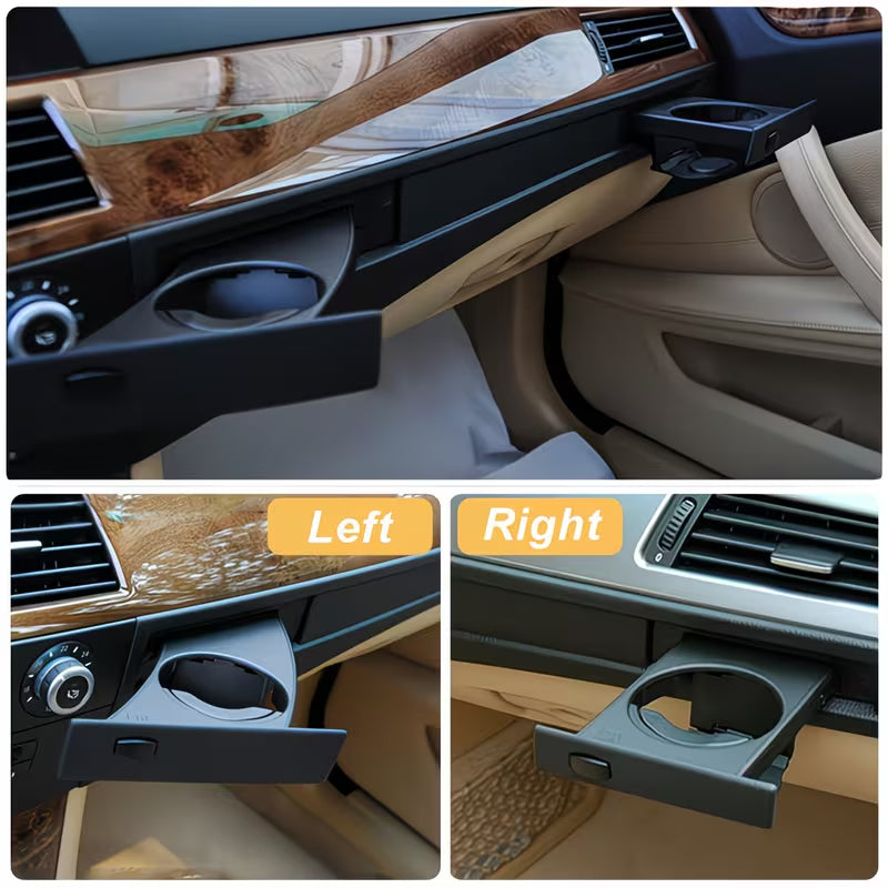 E60 Front Dashboard Cup Holder (Left / Right / Pair) – (E6X 2003–2010, Pre-LCI & LCI)