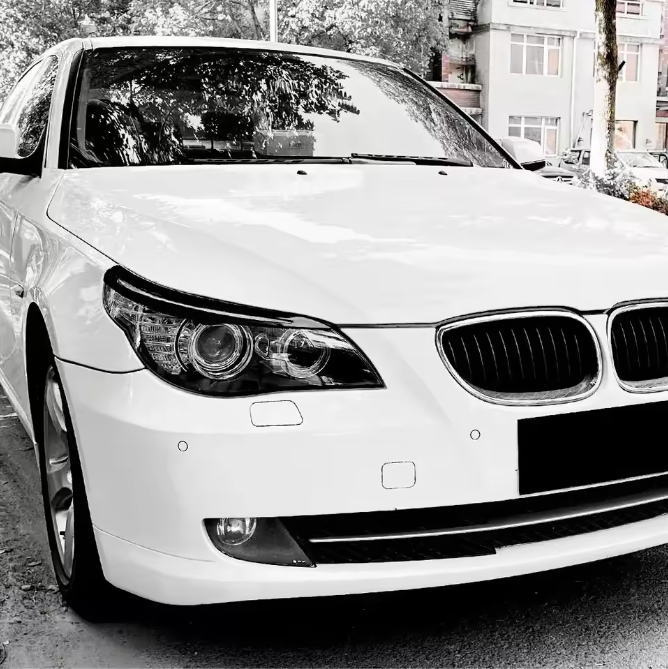 E60 Headlight Eyebrow Eyelids – Sport “Evil Eye” Style Pair (E6X 2003–2010, Pre-LCI & LCI)