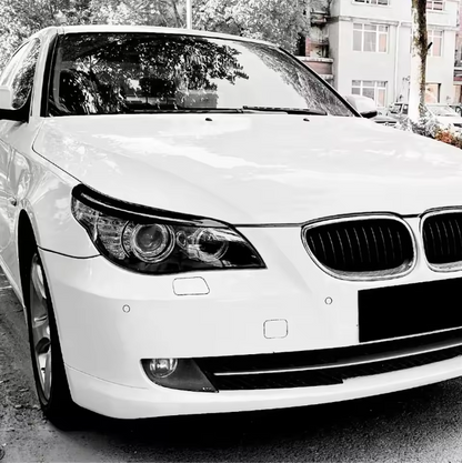 E60 Headlight Eyebrow Eyelids – Sport “Evil Eye” Style Pair (E6X 2003–2010, Pre-LCI & LCI)