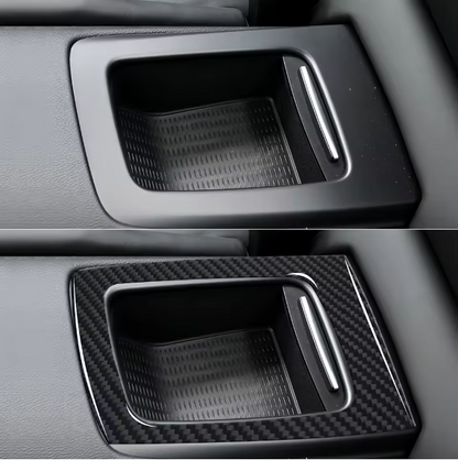 E90 Center Console Storage Frame Trim – Carbon Fiber Look (E9X 2005–2012, Pre-LCI & LCI)