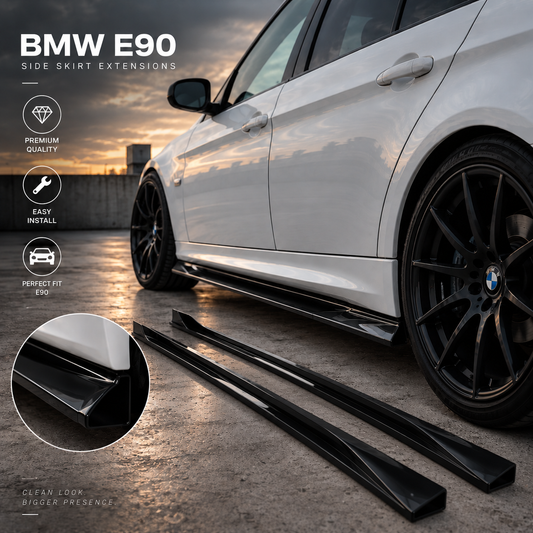 BMW E90 Side Skirt Extensions (2005–2011)