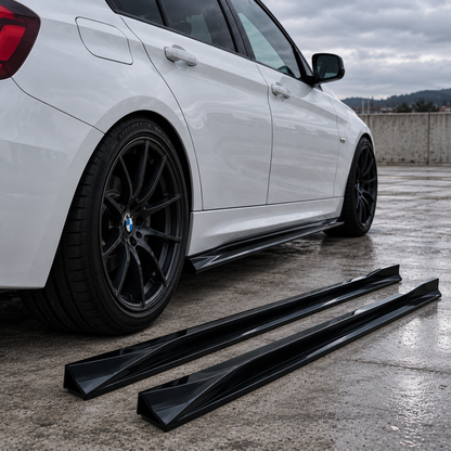 BMW F30 Side Skirt Extensions – Gloss Black | 2012–2019