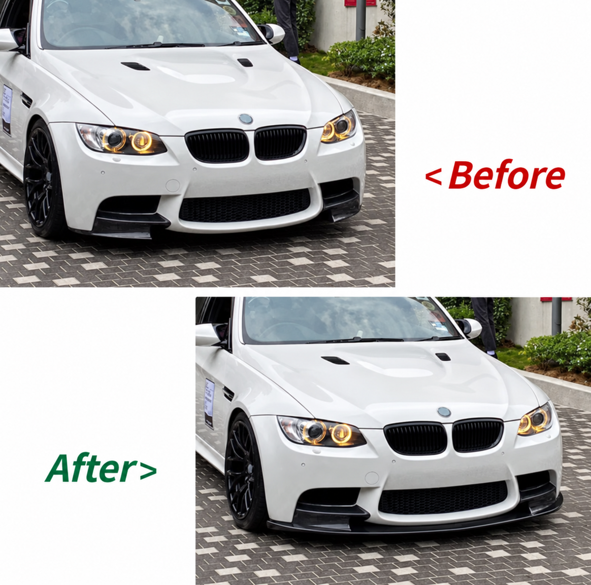 BMW E90 M3 Style Front Lip & Splitters (2006–2013) – Fits M3 Style Bumper