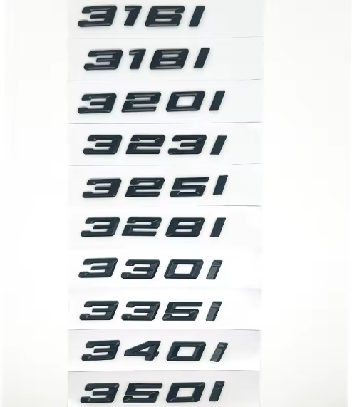 Rear Model Badge Emblem for BMW 3 Series E90 – Black or Silver (d & i)