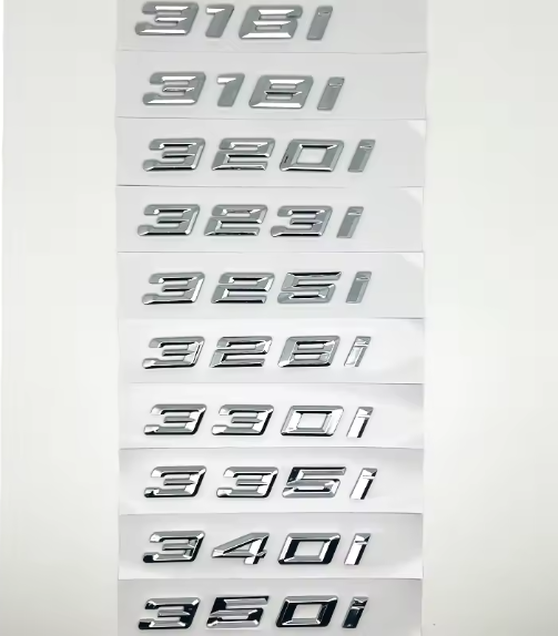 Rear Model Badge Emblem for BMW 3 Series E90 – Black or Silver (d & i)