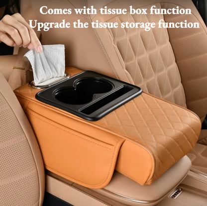 RealG Car Armrest – 2 Cup Holders