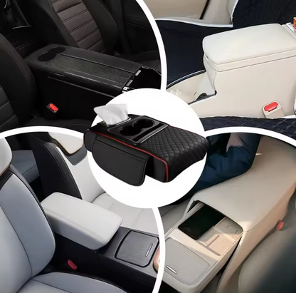 RealG Car Armrest – 2 Cup Holders
