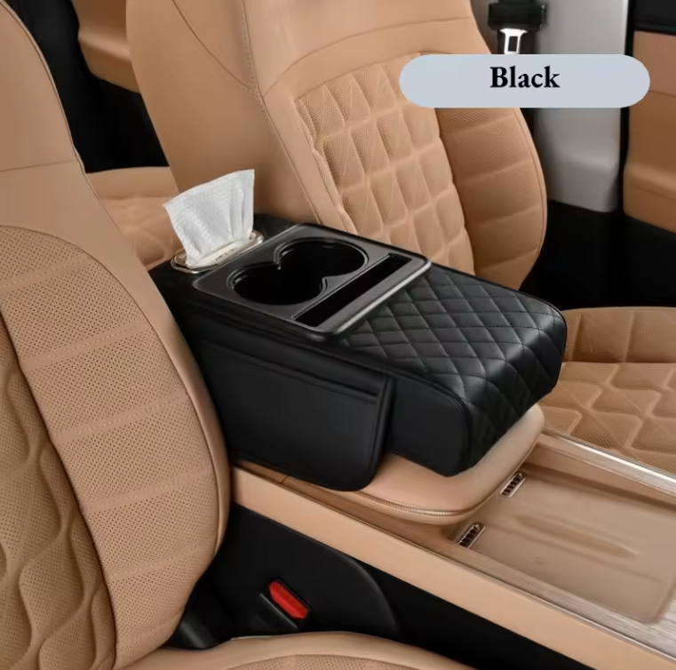 RealG Car Armrest – 2 Cup Holders