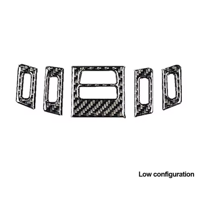 E90 Carbon Fiber Center AC Vent Trim Set 5PCS (2005–2012)
