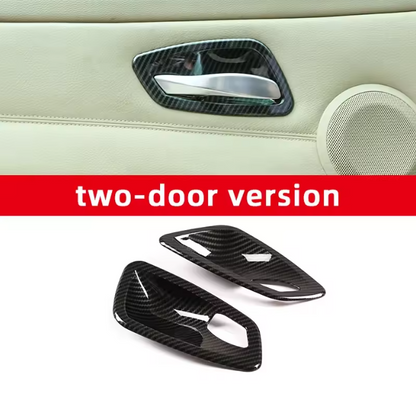 E90 Door Handle Bowl Trim – Interior Carbon / Silver Upgrade (E9X 2005–2012, Pre-LCI & LCI)
