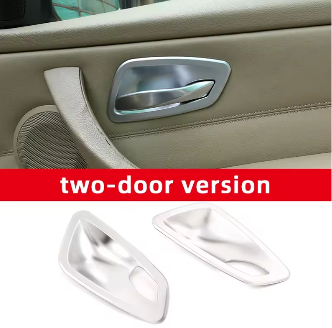 E90 Door Handle Bowl Trim – Interior Carbon / Silver Upgrade (E9X 2005–2012, Pre-LCI & LCI)