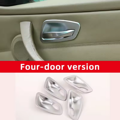 E90 Door Handle Bowl Trim – Interior Carbon / Silver Upgrade (E9X 2005–2012, Pre-LCI & LCI)