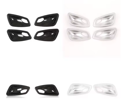 E90 Door Handle Bowl Trim – Interior Carbon / Silver Upgrade (E9X 2005–2012, Pre-LCI & LCI)