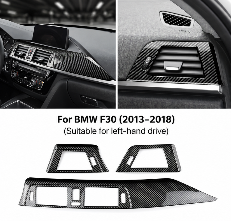 BMW F30 Dashboard Air Vent Trim Cover (2013–2018) – Carbon Look