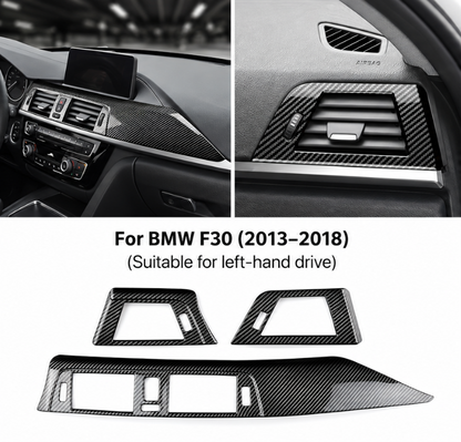 BMW F30 Dashboard Air Vent Trim Cover (2013–2018) – Carbon Look