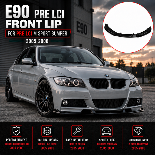 BMW E90 Pre-LCI M-Tech Front Lip | 2005–2008