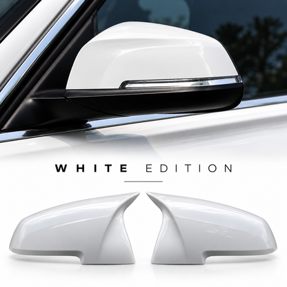 BMW F30 Mirror Caps – Gloss Black / Carbon Look | 2012–2019 | Pre-LCI & LCI