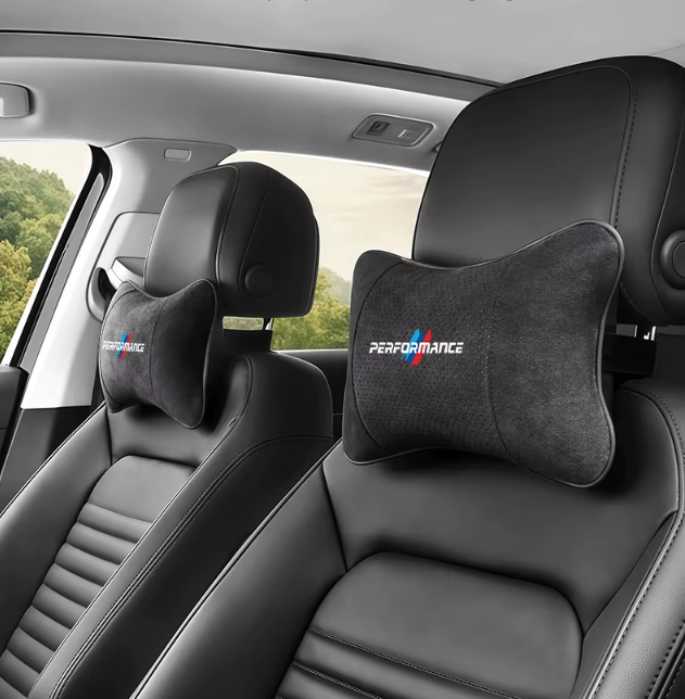 E60 Suede Memory Foam Headrest Neck Pillows – Sport Interior (E6X 2003–2010, Pre-LCI & LCI)