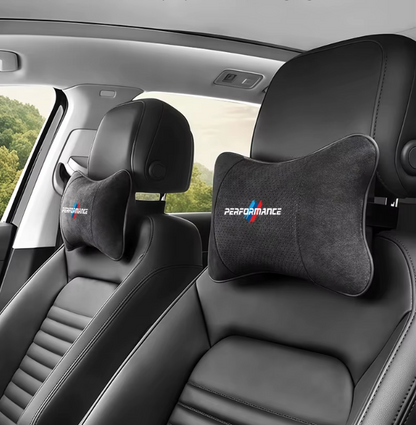 E60 Suede Memory Foam Headrest Neck Pillows – Sport Interior (E6X 2003–2010, Pre-LCI & LCI)