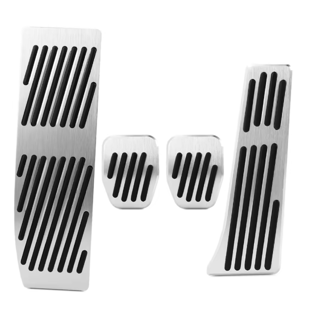 E9X Sport Aluminum Pedal Covers – Non-Slip Performance Pedal Set (2005–2012)