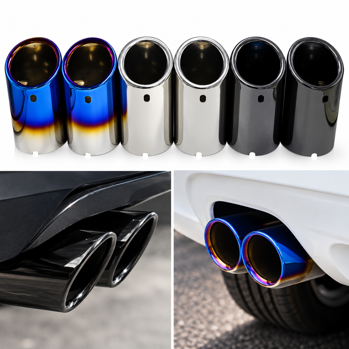 BMW F30 Exhaust Tips (2012–2019) – Sport Style