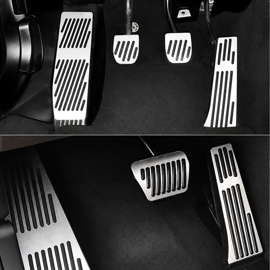 E9X Sport Aluminum Pedal Covers – Non-Slip Performance Pedal Set (2005–2012)