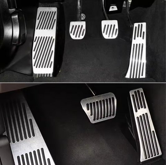 E60 Sport Aluminum Pedal Covers – Non-Slip Performance Pedal Set (E6X 2003–2010, Pre-LCI & LCI)
