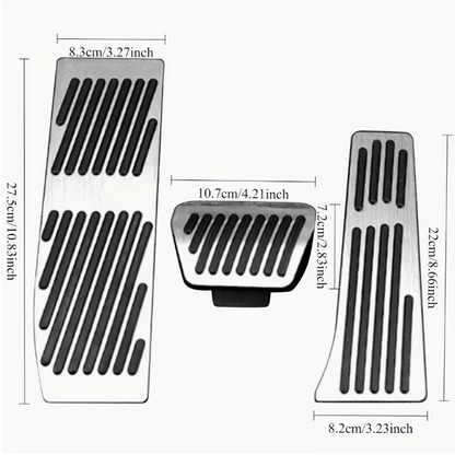 E90 Sport Aluminum Pedal Covers – Non-Slip Performance Pedal Set (E9X 2005–2012, Pre-LCI & LCI)